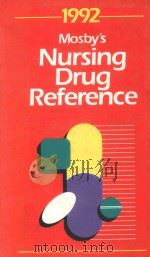 MOSBY'S 1992 NURSING DRUG REFERENCE（1992 PDF版）
