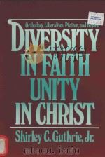 DIVERSITY IN FAITH-UNITY IN CHRIST（1986 PDF版）