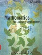 MATHEMATICS FOR ELEMENTARY SCHOOL TEACHERS（1997 PDF版）