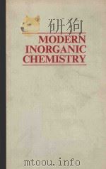MODERN INORGANIC CHEMISTRY（1984 PDF版）