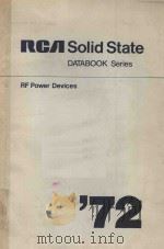 SOLID STATE DATABOOK SERIES   1972  PDF电子版封面     