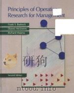 PRINCIPLES OF OPERATIONS RESEARCH FOR MANAGEMENT SECOND EDITION   1988  PDF电子版封面  0256026432   