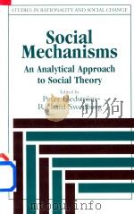 Social Mechanisms An Analytical Approach to Social Theory（1998 PDF版）