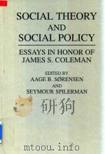 Social Theory And Social Policy（1993 PDF版）