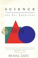 SCIENCE FOR ALL AMERICANS   1990  PDF电子版封面  0195067703   