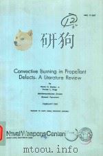 CONVECTIVE BURNING IN PROPELLANT DEFECTS:A LITERATURE REVIEW   1978  PDF电子版封面     