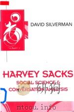 Harvey Sacks Social And Conversation Analysis（1998 PDF版）
