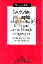 Geschichts-Philosophie in Kritischer Absicht im Ubergang Zu Einer Teleologie Der Apokalypes   1994  PDF电子版封面  363146956X   