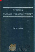 Invitation To Talcott Parson's Theory（1987 PDF版）