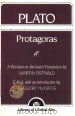 PROTAGORAS PLATO   1956  PDF电子版封面  0023610905   