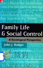 Family Life and Social Control A Sociology Perspective（1996 PDF版）