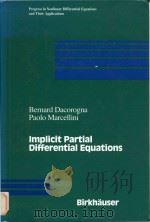 Implicit partial differential equations volume 37   1999  PDF电子版封面  0817641211   