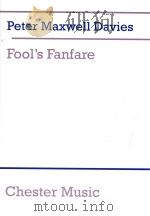 Fool's Fanfare for speaker and chamber ensemble CH55228（1980 PDF版）