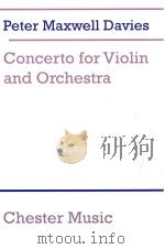 Concerto for Violin and Orchestra CH55780   1990  PDF电子版封面     