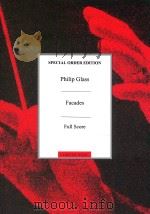 Facades for 2 Flutes or 2 Soprano Saxophones & String Ensemble DU10051     PDF电子版封面    Philip Glass 
