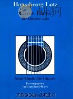Three Faces fur Gitarre solo Neue Musik fur Gitarre BA8012   1981  PDF电子版封面     