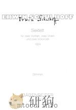 Sextett fur zwei Violinen zwei Violen und zwei Violoncelli 1924 Stimmen BA7488-22（1998 PDF版）