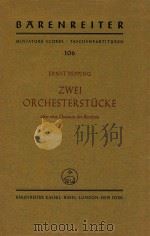 Zwei Orchesterstucke uber eine Chanson des Binchois 106   1959  PDF电子版封面    Ernst Pepping 
