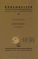 Serenade I fur acht Blechblaser＝for eight Brass Instruments 101   1958  PDF电子版封面     