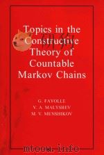 Topics in the constructive theory of countable Markov chains（1995 PDF版）