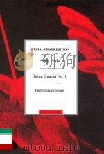 String Quartet No. 1(1966) Performance Score DU10098     PDF电子版封面    Philip Glass 