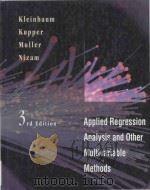 Applied regression analysis and other multivariable methods Third Edition（1998 PDF版）