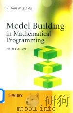 Model Building in Mathematical Programming Fifth Edition   1978  PDF电子版封面  9781118443330  H.Paul Williams 