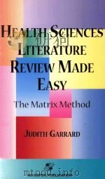 HEALTH SCIENCES LITERATURE REVIEW MADE EASY THE MATRIX METHOD（1999 PDF版）