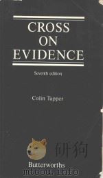 Croos on Evidence   1990  PDF电子版封面  9780406515612  Colin Tapper 
