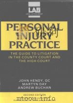 PERSONAL INJURY PRACTICE THE GUIDE TO LITIGATION IN THE COUNTY COURT AND THE HIGHCOURT（1994 PDF版）
