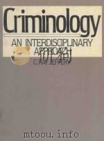 CRIMINOLOGY AN INTERDISCIPLINARY APPROACH（1990 PDF版）