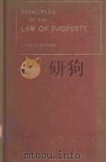 PRINCIPLES OF THE LAW OF PROPERTY   1975  PDF电子版封面    JOHN E.CRIBBET 