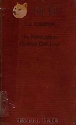 THE PRINCIPLES OF GERMAN CIVIL LAW   1979  PDF电子版封面  3511091209   