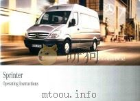 Mercedes-Benz Sprinter Operating Instructions     PDF电子版封面     