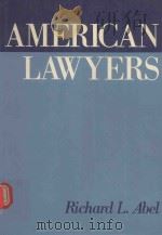 AMERICAN LAWYERS   1989  PDF电子版封面  0195051408  RICHARD L.ABEL 