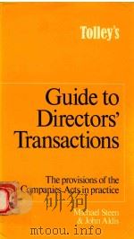 TPLLEY'S GUIDE TO DIRECTORS' TRANSACTIONS（1983 PDF版）