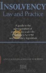 INSOLVENCY LAW AND PRACTIVE   1998  PDF电子版封面  0902197576   