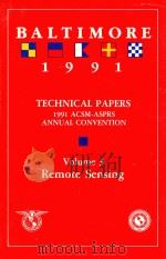 TECHNICAL PAPERS 1991 ACSM-ASPRS ANNUAL CONVENTION VOLUME3（1991 PDF版）