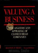 VALUING A BUSINESS THE ANALYSIS AND APPRAISAL OF CLOSELY HELD COMPANIES   1989  PDF电子版封面  155623127x   