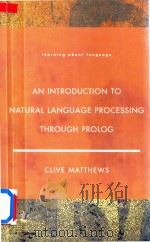 An Introduction to Natural Language Processing Through Prolog（1998 PDF版）
