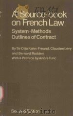 A SOURCE-BOOK ON FRENCH LAW SYSTEM·METHODS·OUTLINES OF CONTRACT（1979 PDF版）