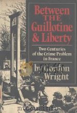BETWEEN THE GUILLOTINE AND LIBERTY TWO CENTURIES OF THE CRIME PROBLEM IN FRANCE   1983  PDF电子版封面  0195032438  GORDON WRIGHT 
