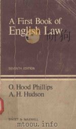 A FIRST BOOK OF ENGLISH LAW   1977  PDF电子版封面  1421230401   