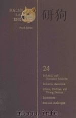 HALSBURY'S LAWS OF ENGLAND VOLUME 24   1979  PDF电子版封面  0406034001   