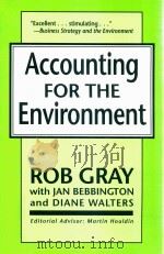 Accounting For The Environment   1993  PDF电子版封面  1558760768  Rob Gray 
