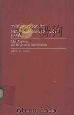 THE SHAPING OF NINTEENTH-CENTURY LAW   1990  PDF电子版封面  0313273405  JOHN APPLETON AND RESPONSIBLE 