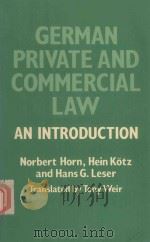 GERMAN PRIVATE AND COMMERCIAL LAW:AN INTRODUCTION（1982 PDF版）