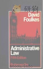 ADMINISTRATIVE ALW   1982  PDF电子版封面  0406584087  DAVID FFOULKS 