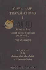 COURS DE DROIT CIVIL FRANCAIS VOLUME Ⅳ   1965  PDF电子版封面    C.AUBRY  C.RAU 