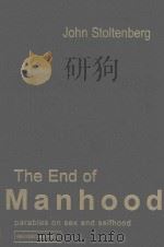 THE END OF MANHOOD PARABLES ON SEX AND SELFHOOD   1993  PDF电子版封面  1857283244   